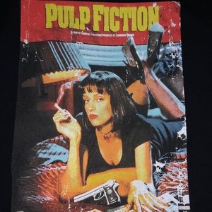 Pulp Fiction Graphic Tee, Men’s XL, Black